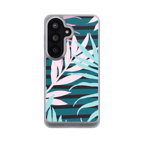 Samsung Galaxy S26 NIVOpure Pastell-Dschungelblätter rosa blaugrün