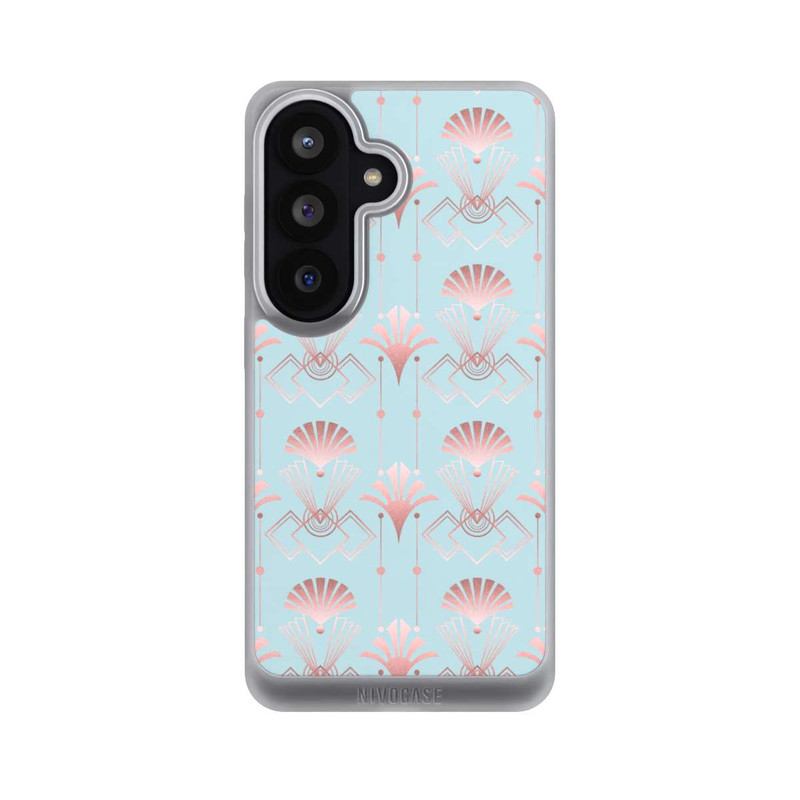 Galaxy S26 NIVOpure Art Deco Rose Gold Elegance Blue