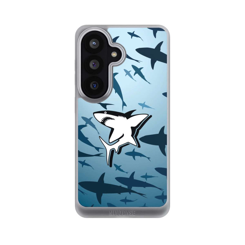 Galaxy S26 NIVOpure Haie Muster Blau