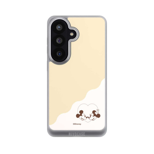 Samsung Galaxy S26 NIVOpure Mickey and Minnie Love Heart Beige