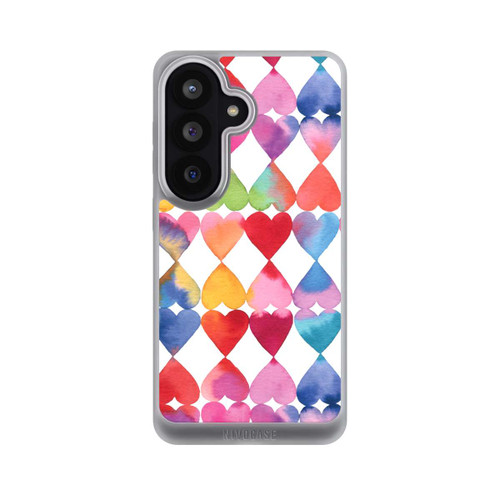 Samsung Galaxy S26 NIVOpure Colorful Watercolor Hearts Pattern