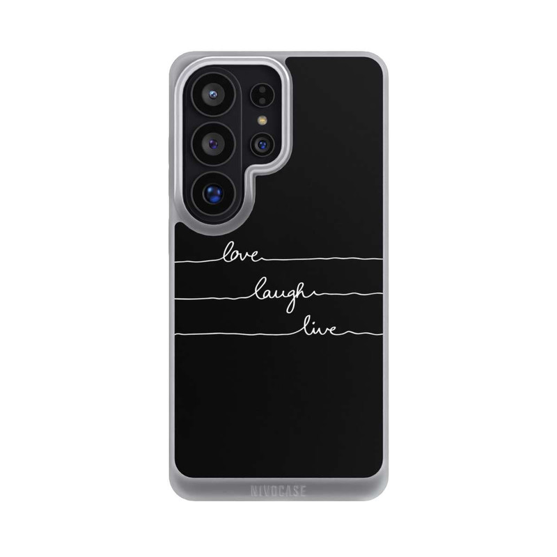 Galaxy S26 Ultra NIVOpure Love Laugh Live weiß/schwarz