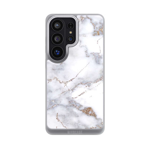 Samsung Galaxy S26 Ultra NIVOpure Silberglitzer Marmorlook