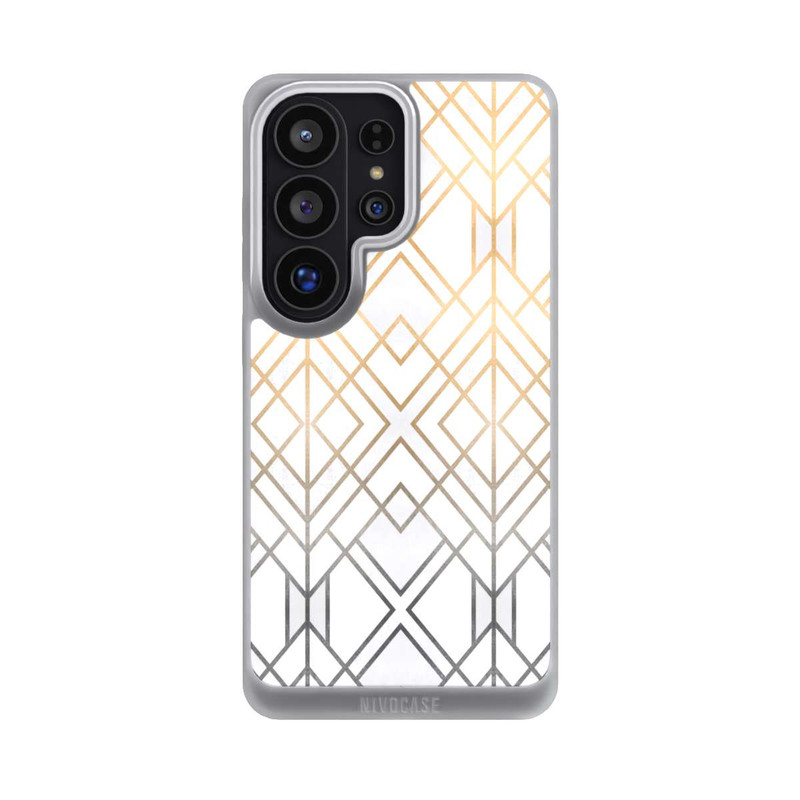 Galaxy S26 Ultra NIVOpure Gold und Grauer Geo Golddruck