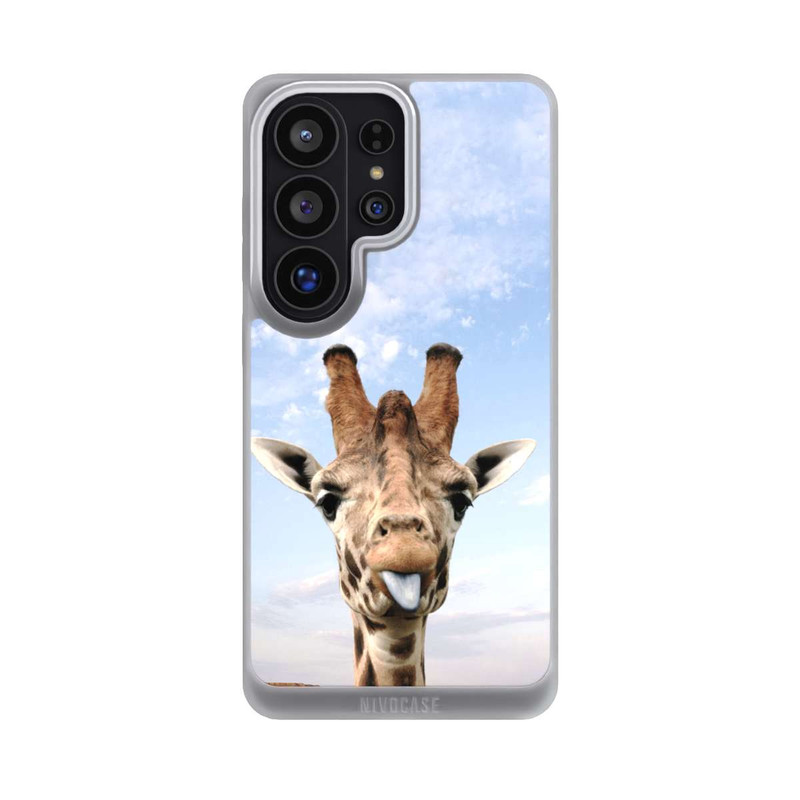 Galaxy S26 Ultra NIVOpure Giraffe auf der Straße