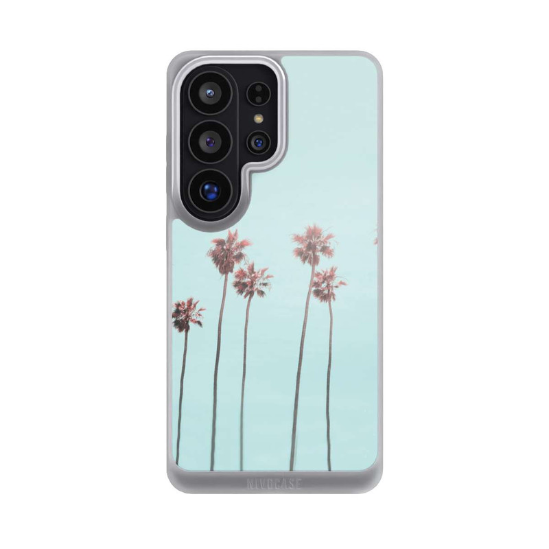 Galaxy S26 Ultra NIVOpure Paradis des palmiers de plage rose