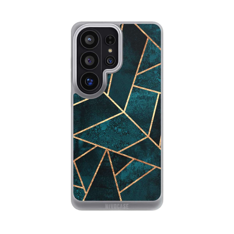 Galaxy S26 Ultra NIVOpure Tief Blaugrün Stein Gold Druck