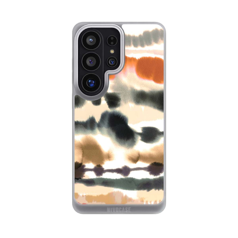 Galaxy S26 Ultra NIVOpure Weiche nautische Aquarelllinien Orange