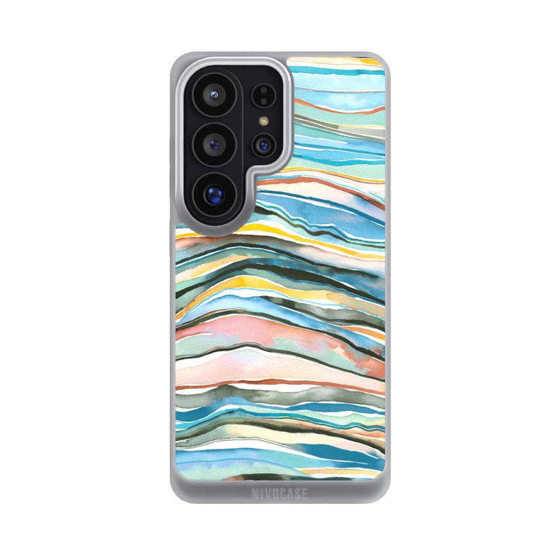 Galaxy S26 Ultra NIVOpure Achatschichten Aquarellblau