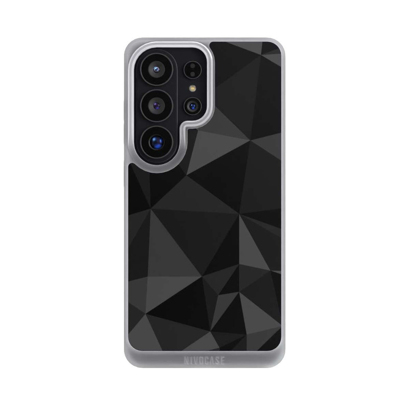 Galaxy S26 Ultra NIVOpure Polygonmuster schwarz