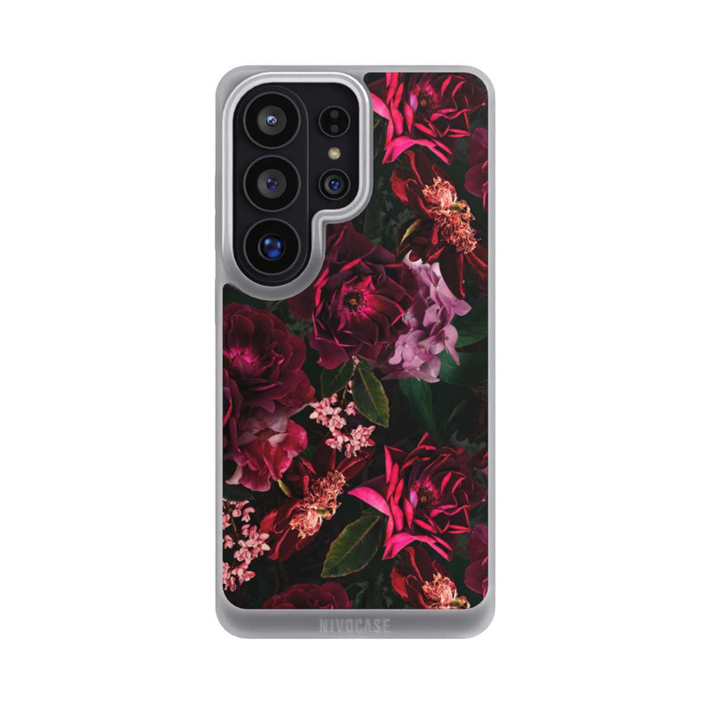 Galaxy S26 Ultra NIVOpure Dunkle romantische Vintage Rosen und Pfingstrosen