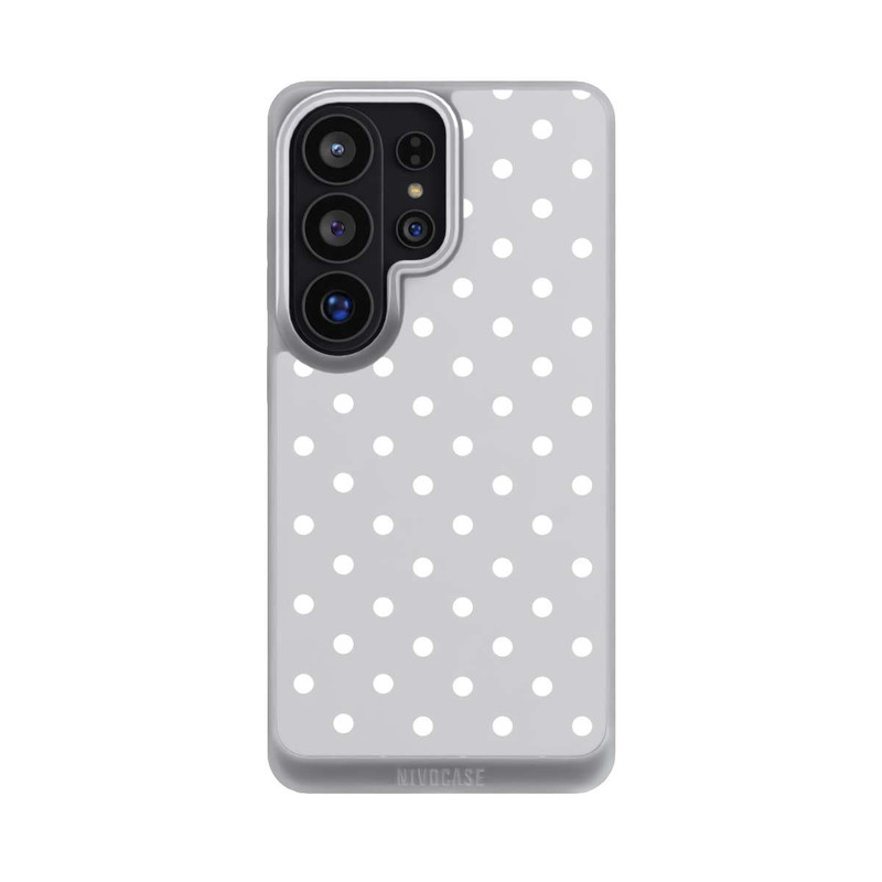 Galaxy S26 Ultra NIVOpure Polka Dots Grau