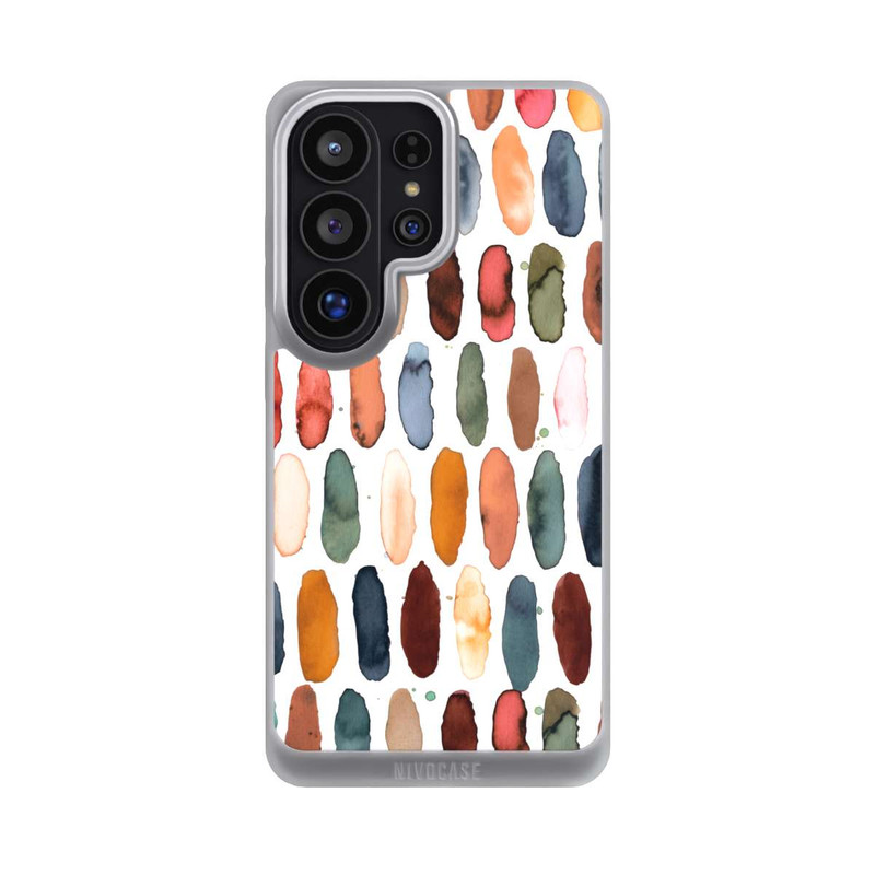 Galaxy S26 Ultra NIVOpure Watercolor Dashes Mineral Terracotta