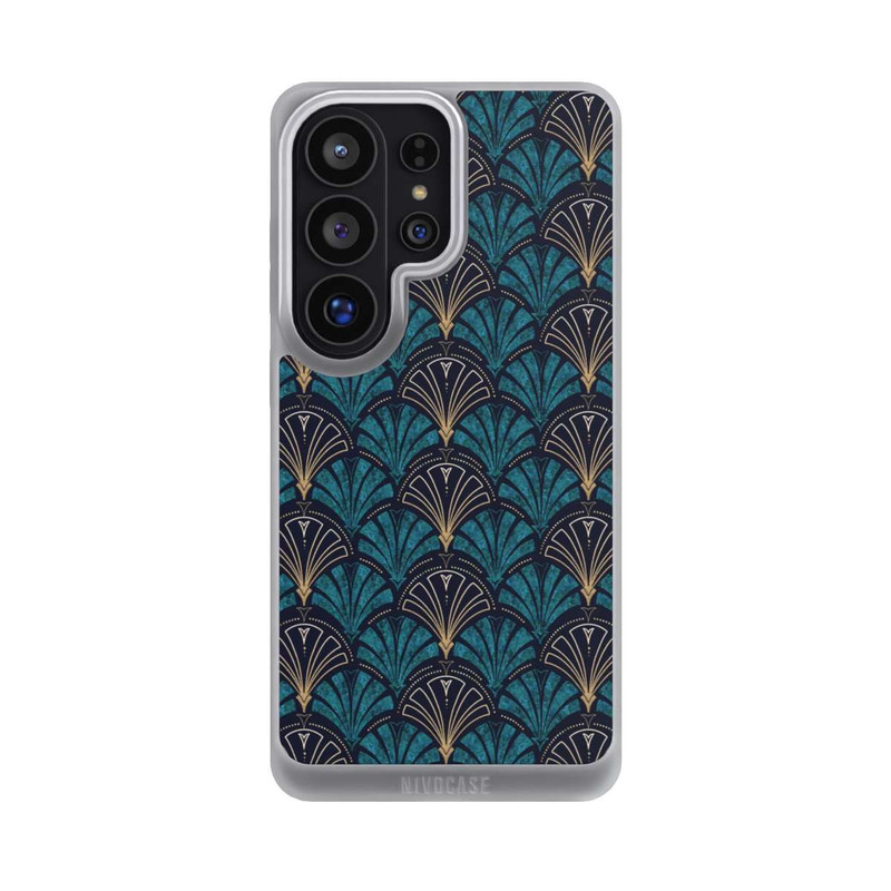 Galaxy S26 Ultra NIVOpure Art Deco Teal Gold Seamless