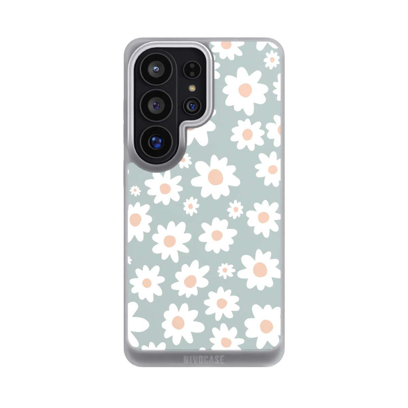 Galaxy S26 Ultra NIVOpure Gänseblümchen Muster grün