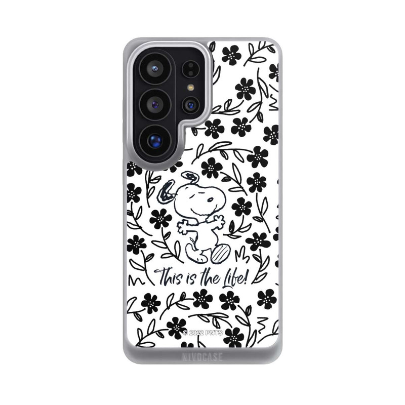 Galaxy S26 Ultra NIVOpure Snoopy schwarz und weiß This Is The Life