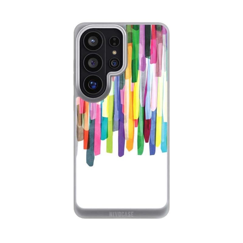 Galaxy S26 Ultra NIVOpure Bunte Streifen Weißer Hintergrund