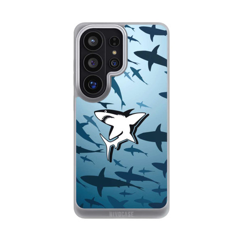 Samsung Galaxy S26 Ultra NIVOpure Haie Muster Blau