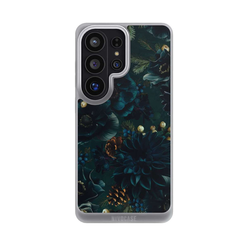 Galaxy S26 Ultra NIVOpure Flowers Pattern Green and Blue
