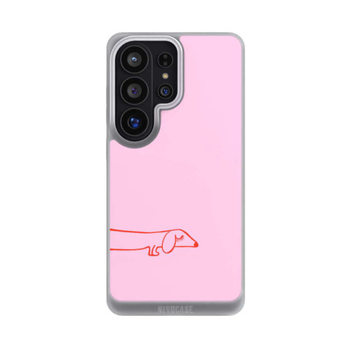 Samsung Galaxy S26 Ultra NIVOpure Dachshund Illustration Pink