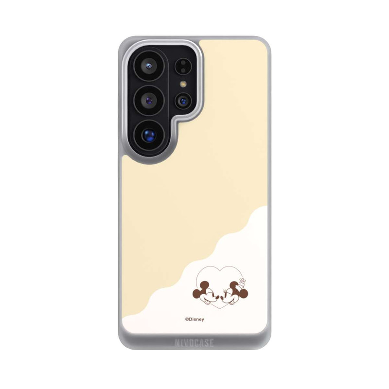 Galaxy S26 Ultra NIVOpure Mickey and Minnie Love Heart Beige