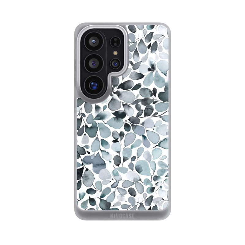 Galaxy S26 Ultra NIVOpure Eucalyptus Watercolor Leaves Grey
