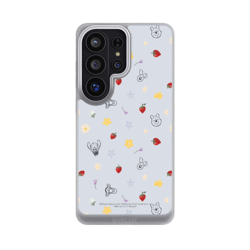 Galaxy S26 Ultra NIVOpure Winnie Puuh und Freunde Erdbeer Muster Blau