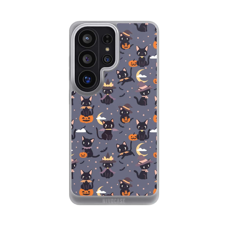 Galaxy S26 Ultra NIVOpure Cute Halloween Witch Cats and Pumpkins