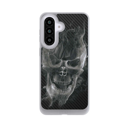 Samsung Galaxy A57 5G NIVOpure rauchender Totenkopf Carbon