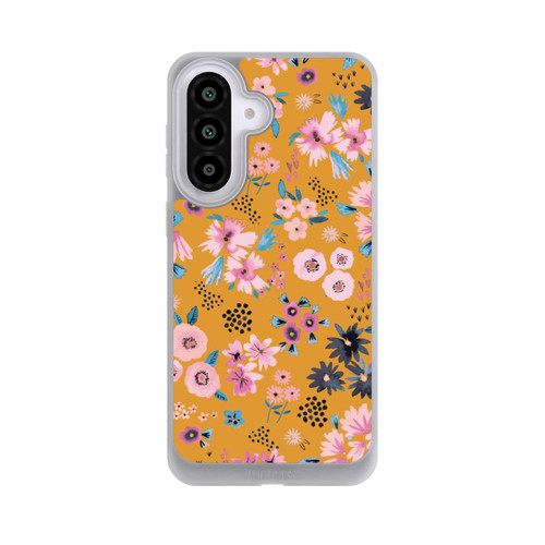 Samsung Galaxy A57 5G NIVOpure Petites Fleurs Jaune Moutarde