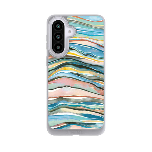 Samsung Galaxy A57 5G NIVOpure Watercolor Agate Layers Blue