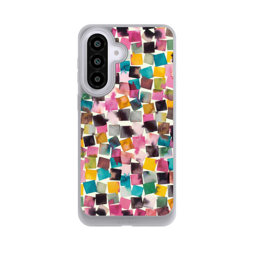 Samsung Galaxy A57 5G NIVOpure Watercolor Geometric Plaids Pink