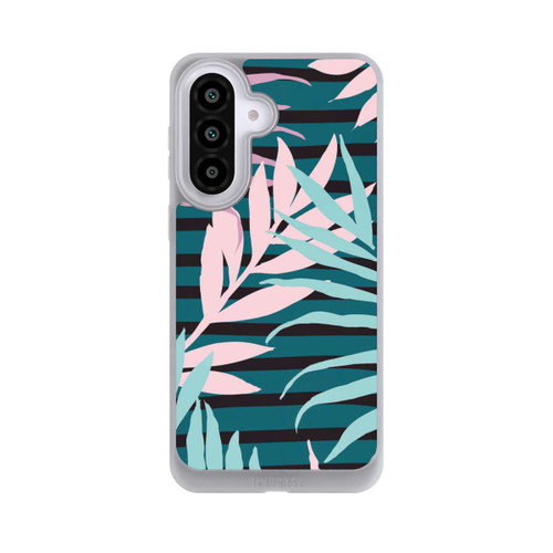 Samsung Galaxy A57 5G NIVOpure Pastel Jungle Leaves Pink Teal Seamless