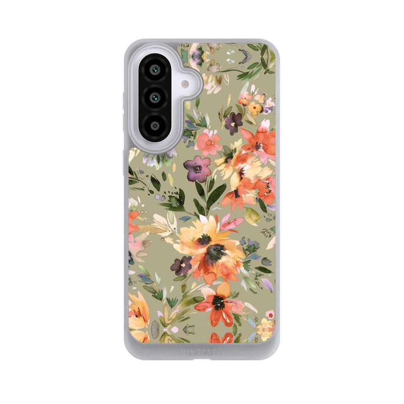 Galaxy A57 5G NIVOpure Malerische tropische Blumen Salbeigrün