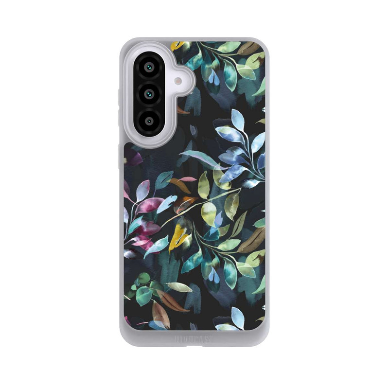 Galaxy A57 5G NIVOpure Mystische Aquarellblätter schwarz