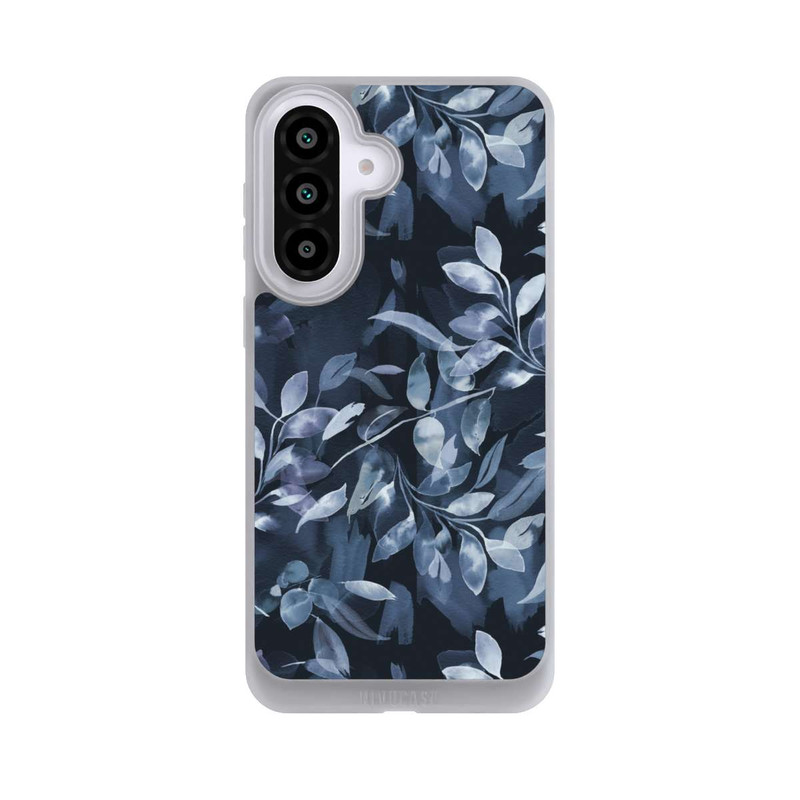 Galaxy A57 5G NIVOpure Mystische Aquarellblätter marineblau