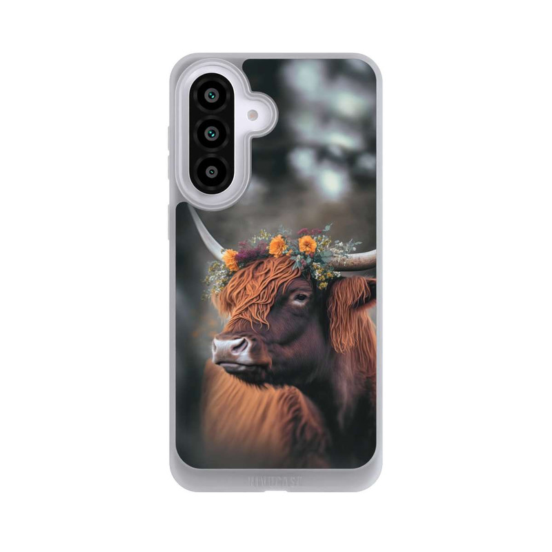 Galaxy A57 5G NIVOpure Hochland Rind mit Blumen mit KI