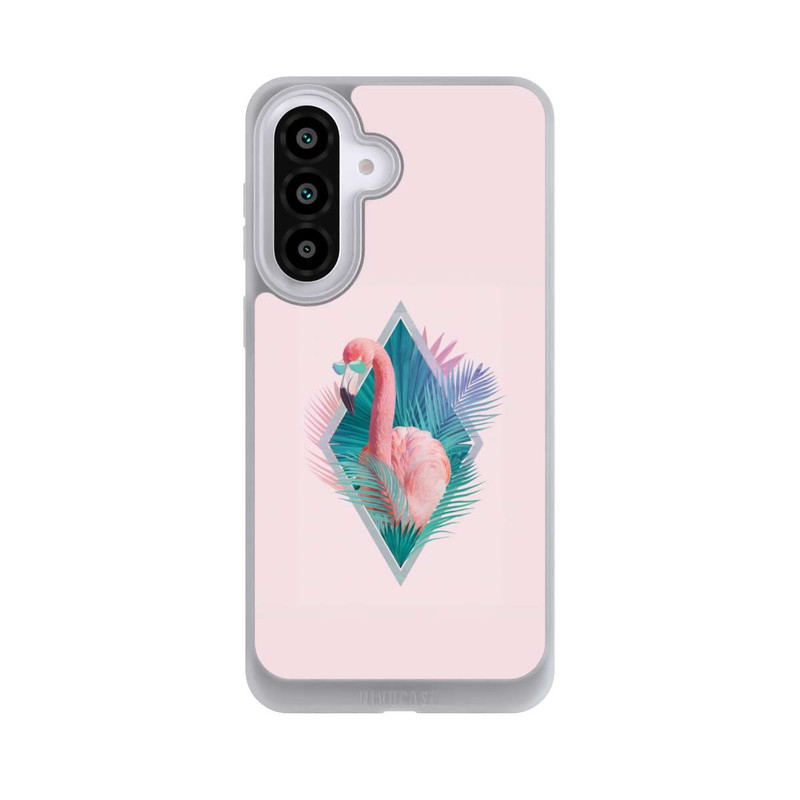 Galaxy A57 5G NIVOpure Tropical Leaves Flamingo