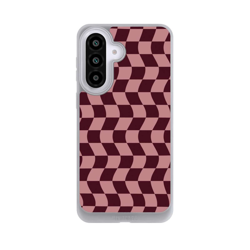 Galaxy A57 5G NIVOpure Schachbrett Rot-Rosa