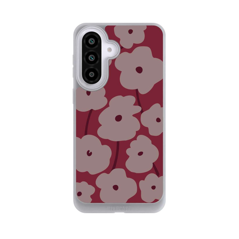 Galaxy A57 5G NIVOpure Minimalistische Blumen Bordeaux