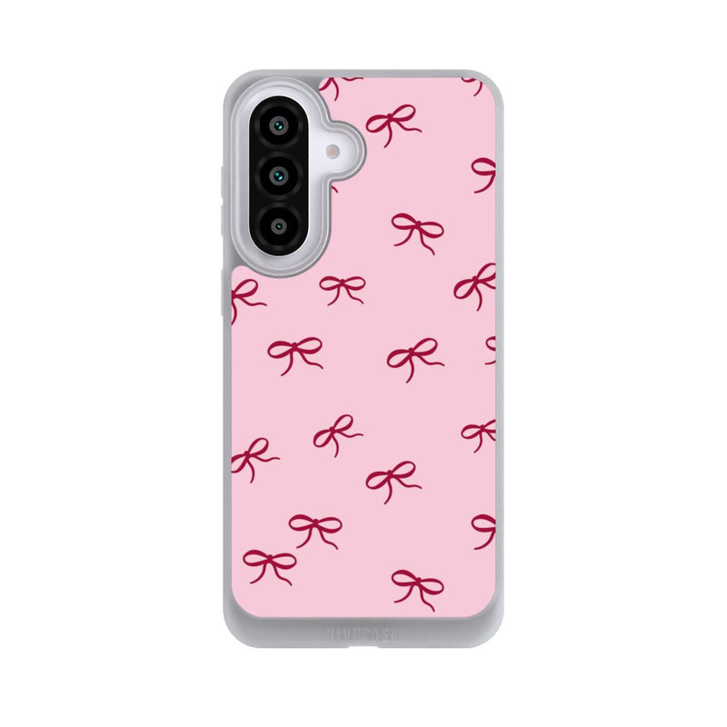 Galaxy A57 5G NIVOpure Schleifen Muster Rot Pink