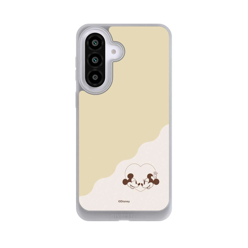 Galaxy A57 5G NIVOpure Mickey and Minnie Love Heart Beige