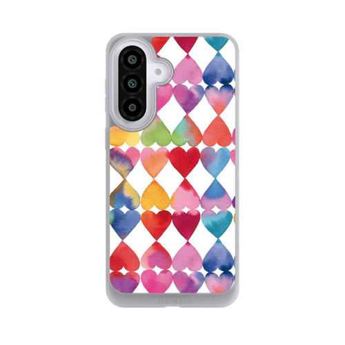 Samsung Galaxy A57 5G NIVOpure Colorful Watercolor Hearts Pattern