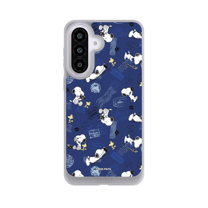 Galaxy A57 5G NIVOpure Peanuts Travel Stamps Pattern Blue