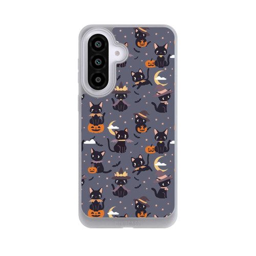 Samsung Galaxy A57 5G NIVOpure Cute Halloween Witch Cats and Pumpkins
