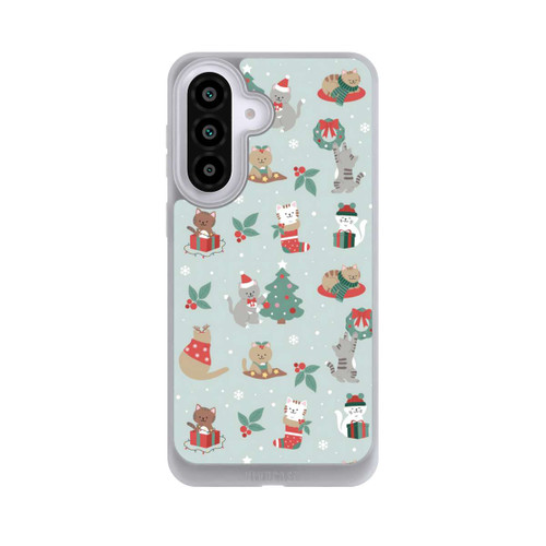 Samsung Galaxy A57 5G NIVOpure festliche Katzen im Winterwunderland