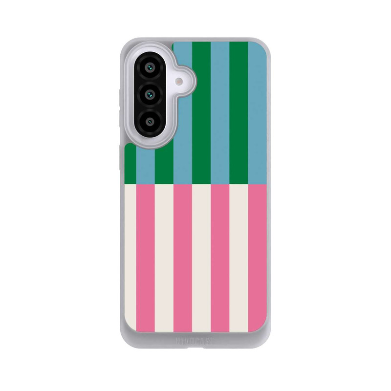 Galaxy A57 5G NIVOpure Motif Rayé Vert Rose
