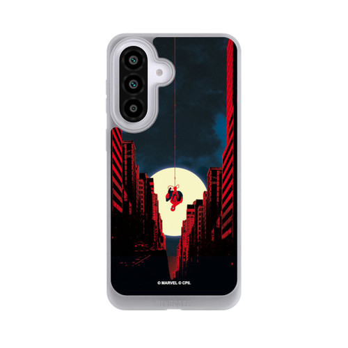 Samsung Galaxy A57 5G NIVOpure Spider-Man Marvel between Skyscrapers