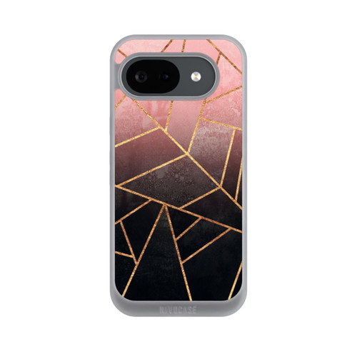 Google Pixel 10a NIVOpure Pinker und Schwarzer Stein Gold Druck