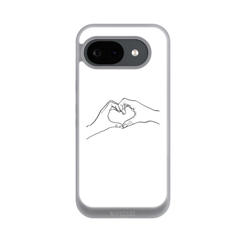 Google Pixel 10a NIVOpure Herz Hände Line Art